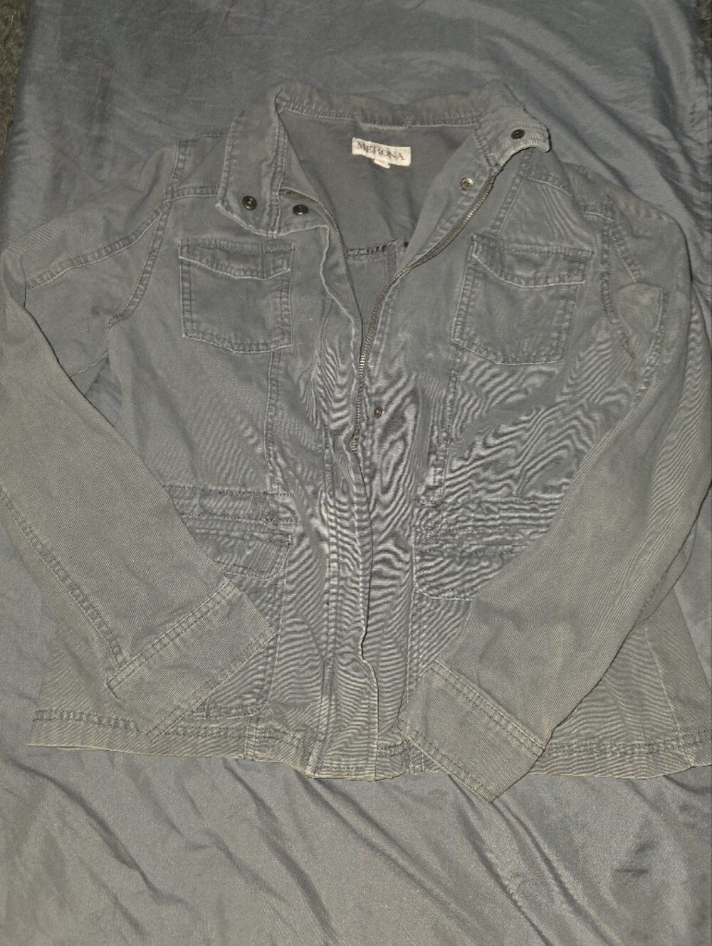 Men's Gray Jeans Jacket - Brand Unspecified